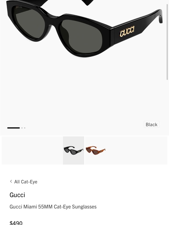 Gucci Black Cat-Eye Sunglasses - Women\'s Luxury Eyewear main image 7